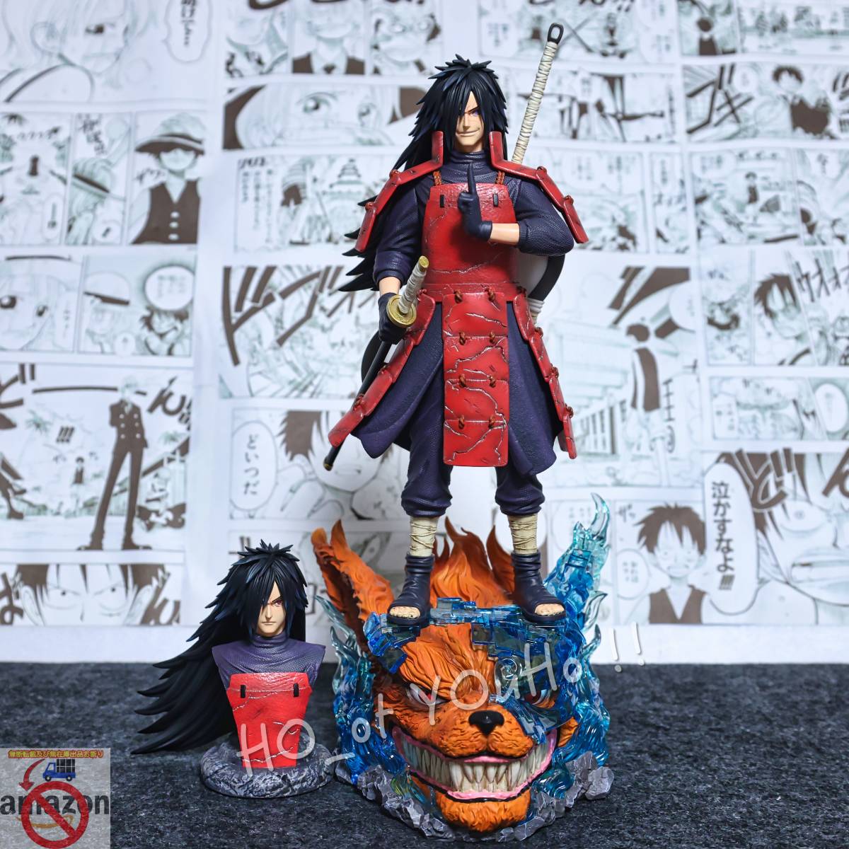 国内即日発送 NARUTO-ナルト- 疾風伝 フィギュア うちは・マダラ 1/8スケール 十年百忍 スタジオ GK完成品_画像2