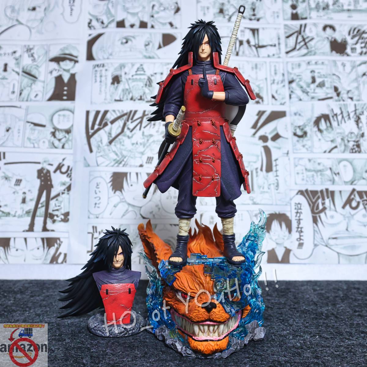 国内即日発送 NARUTO-ナルト- 疾風伝 フィギュア うちは・マダラ 1/8スケール 十年百忍 スタジオ GK完成品_画像1