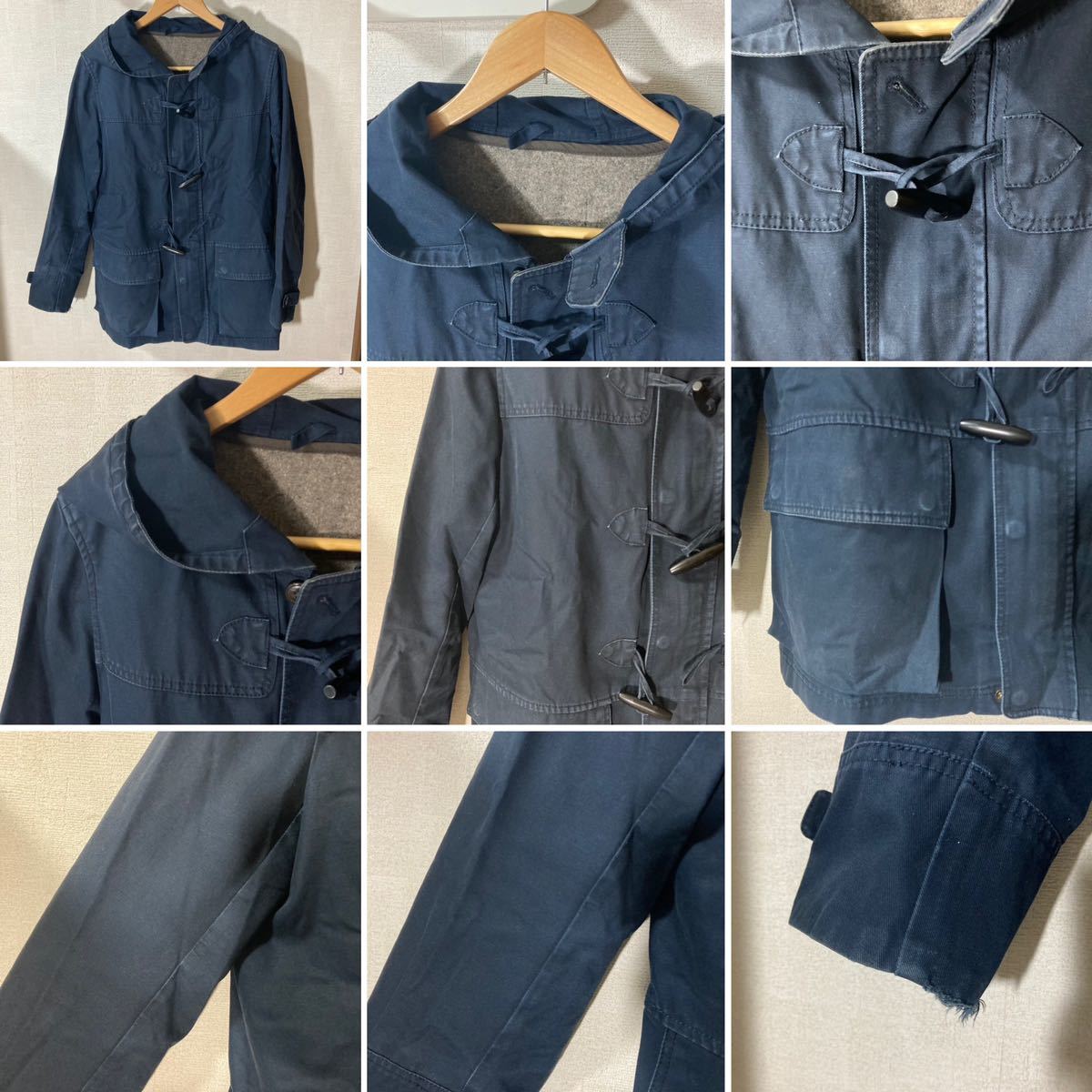 127※ コート 秋 冬 春 ネイビー GAP ギャップ Lサイズ ダッフルコート アウター 上着 メンズ _画像2