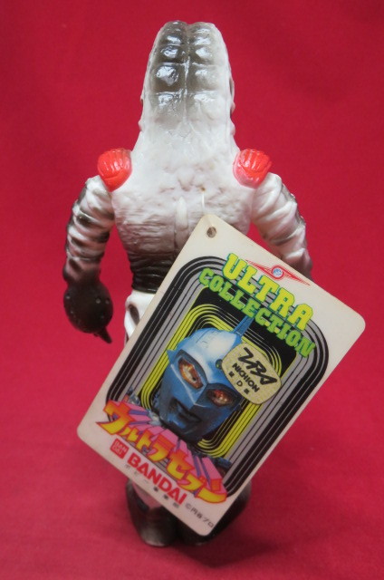 タグ付き ゴドラ星人 ウルトラセブン 怪獣 プラタグ版 1983 ソフビ USED 同梱可【US60125010】_画像3