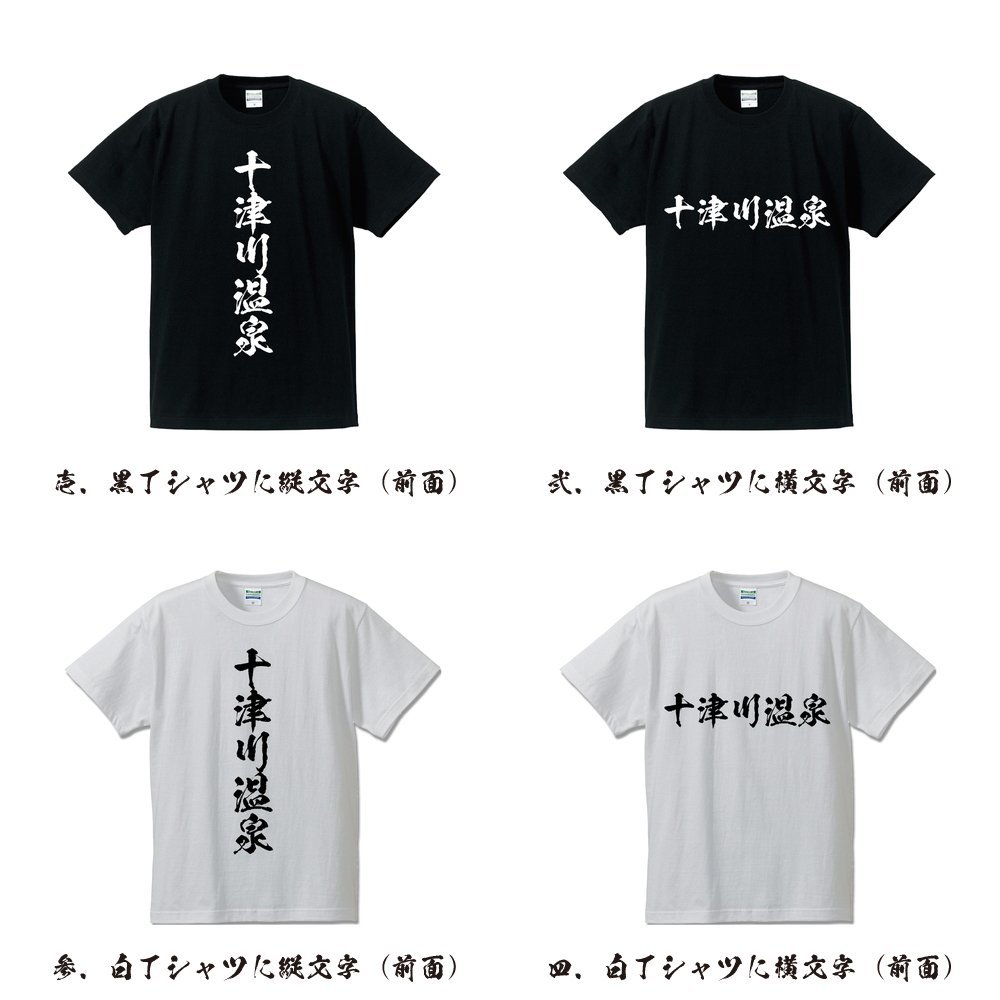 十津川温泉 オリジナル Tシャツ 書道家が書く プリント Tシャツ S M L XL XXL 120 130 140 150 G-S G-M G-L 【 百名湯 】_画像2