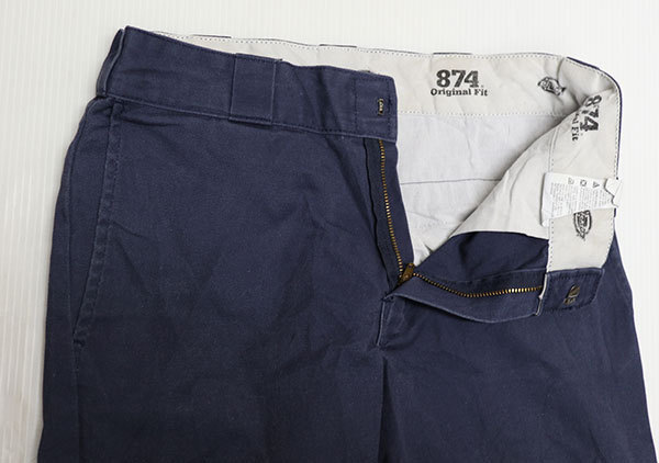 CP70ディッキーズDICKIESアメリカ古着874ワークパンツW30紺系TROUERSオールド_画像2