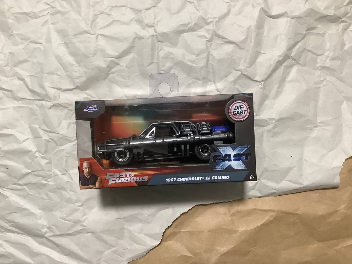 新品【JADA TOYS ワイルドスピード シボレー エルカミーノ 1967 Chevrolet El Camino with Cage】 ミニカー Fast and Furious 10_画像1