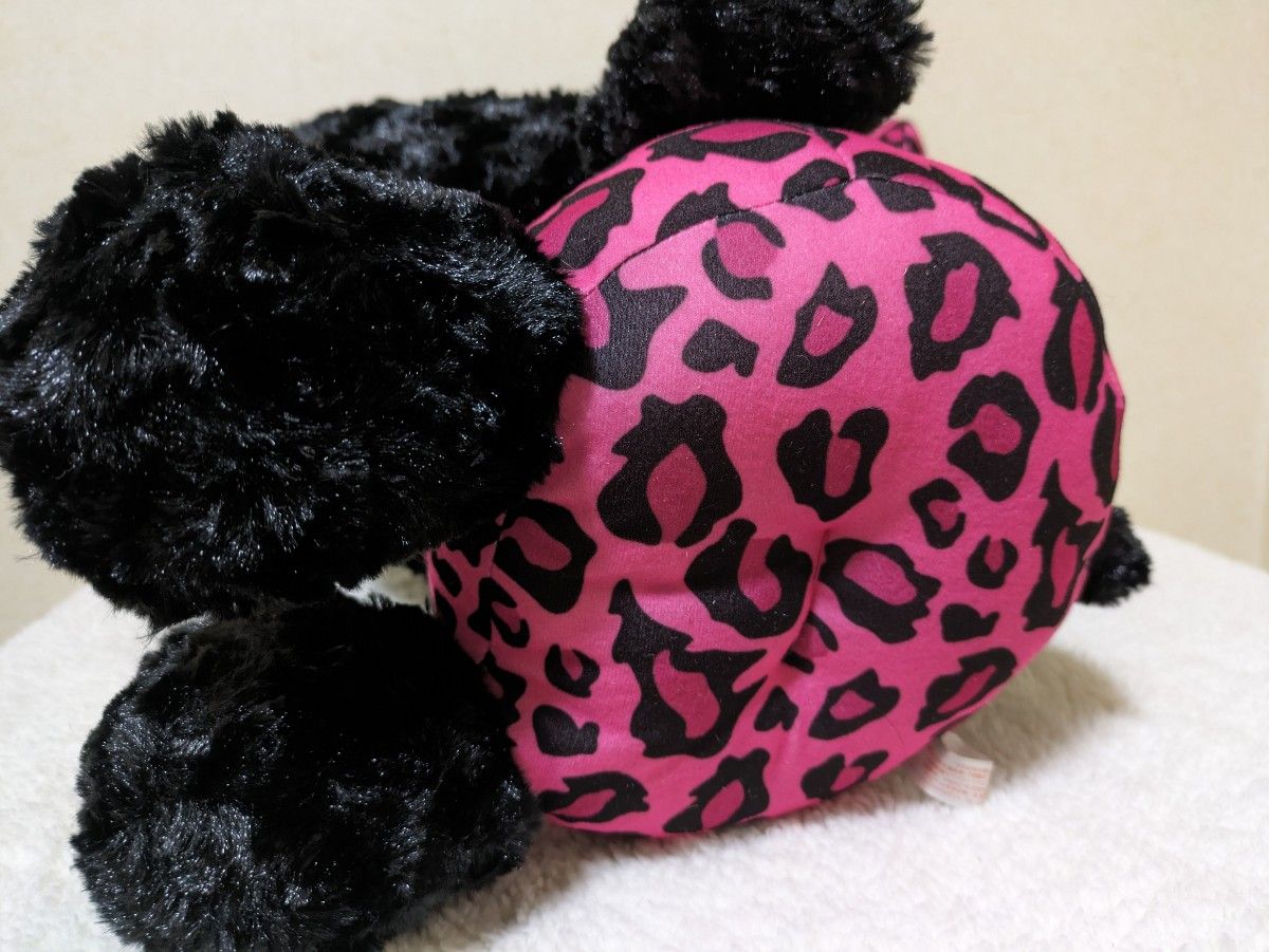 ハローキティ ぬいぐるみ ピンク ヒョウ柄 豹柄 黒キティ ハローキティ ぬいぐるみ ピンク ヒョウ柄 豹柄 黒キティ