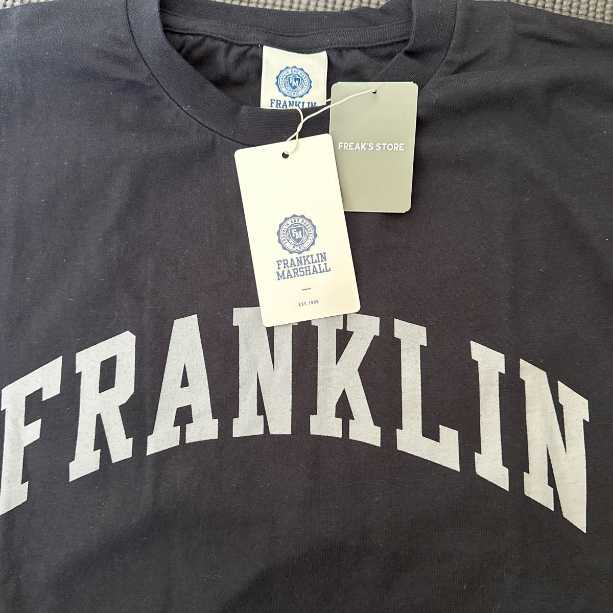 FRANKLIN MARSHALL フランクリンマーシャル Tシャツ BLACK タグ付き新品 Ｌsize_画像3