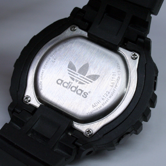 動作品 Adidas クオーツ式腕時計 デジタル ADH6122 クロノグラフ アラーム ラバーベルト ブラック系 24年1月電池交換 アディダス 札幌市_画像6