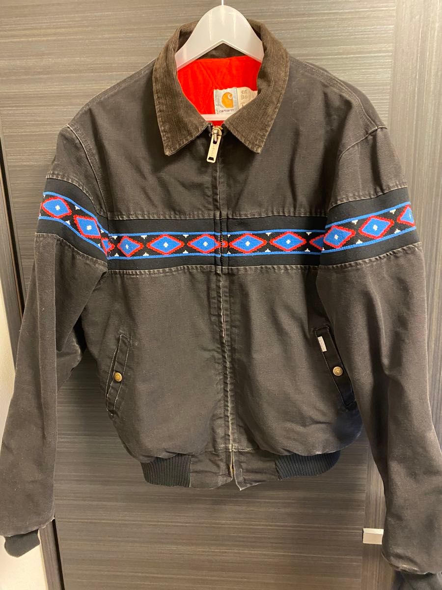 激レア Carhartt カーハート ネイティブ柄ダックジャケット L 激レア Carhartt カーハート ネイティブ柄ダックジャケット L