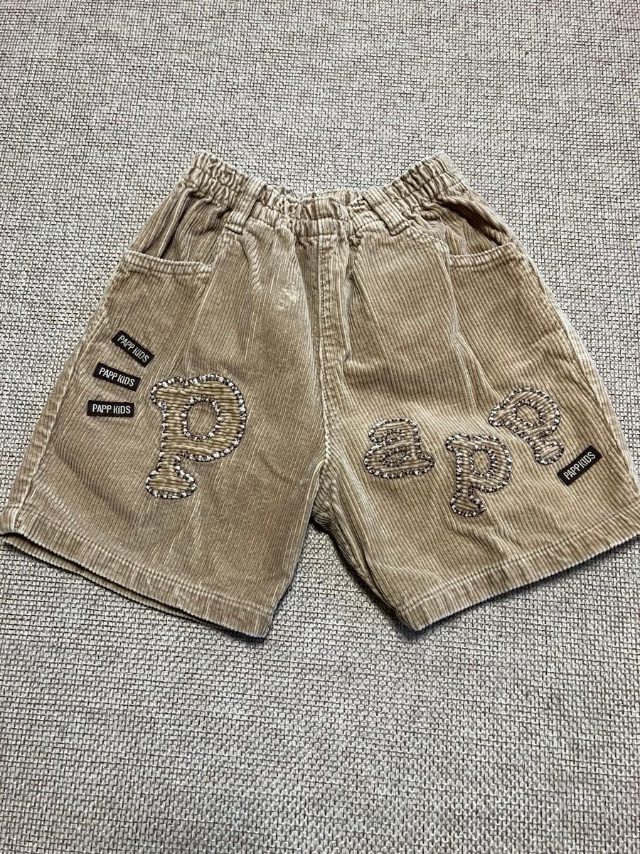 【PAPP Kid’s】90㎝☆コーデュロイパンツ★ハーフパンツ★ウエストゴム★子供服★used品★お値引き不可★