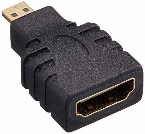 エレコム HDMI (メス) - micro HDMI (オス ) 変換アダプタ ブラック AD-HDAD3BK_画像2