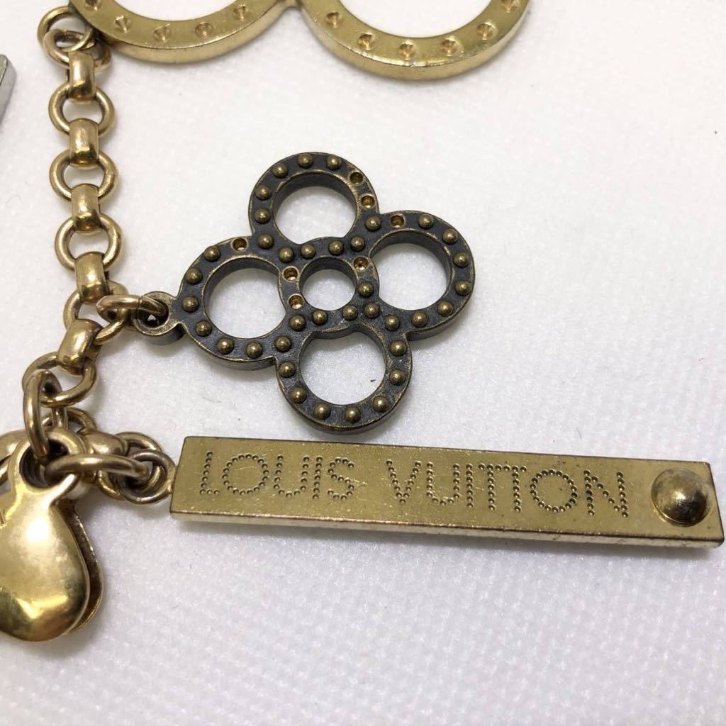 LOUIS VUITTON ルイヴィトン M66350 ビジューサック タパージュ チャーム キーホルダー アクセサリー キーホルダー ジャンク_画像7