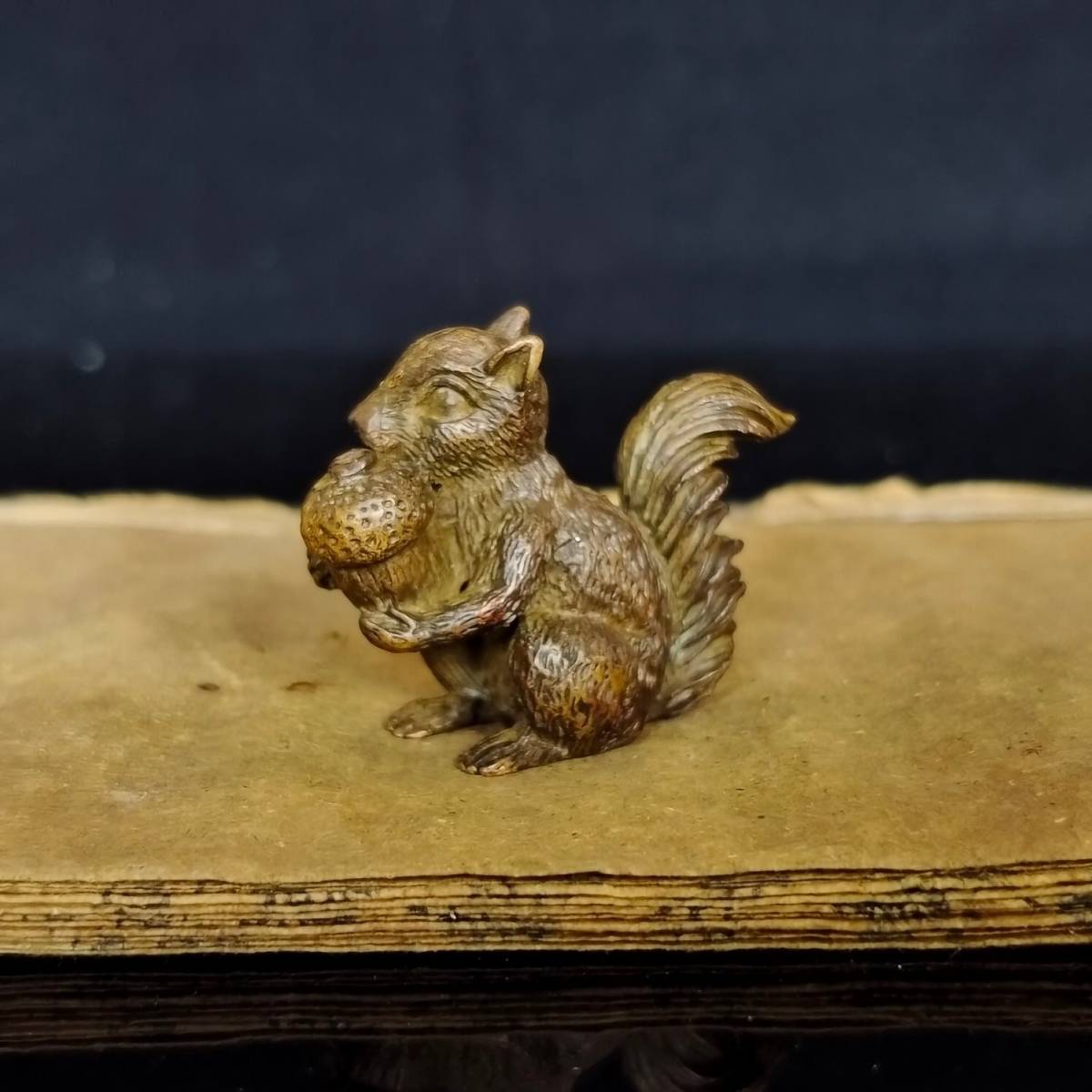 『館蔵珍品 銅製 松鼠』置物 賞物 貴重物品 収蔵品 中国古美術_画像6