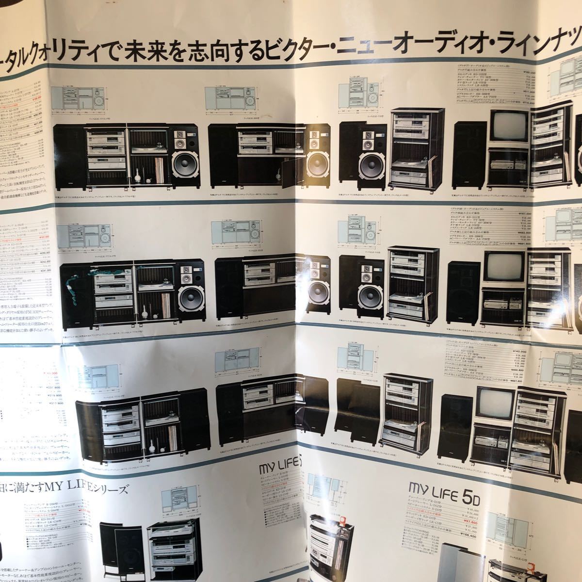 IR612 【超レア】昭和 古いオーディオポスター 仕様書 Sansui/Victor/SHARP/ ステレオ ラジカセ ポータブルステレオシステムコンポーネント_画像7