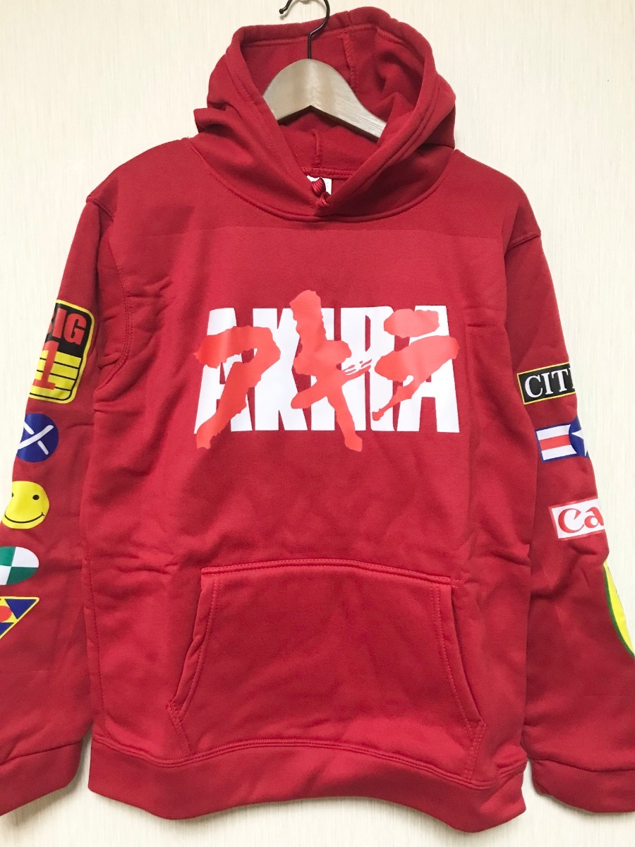 AKIRA パーカー 赤色 アキラ サイズL アニメ 90s ムービー 映画 AKIRA パーカー 赤色 アキラ サイズL アニメ 90s ムービー 映画