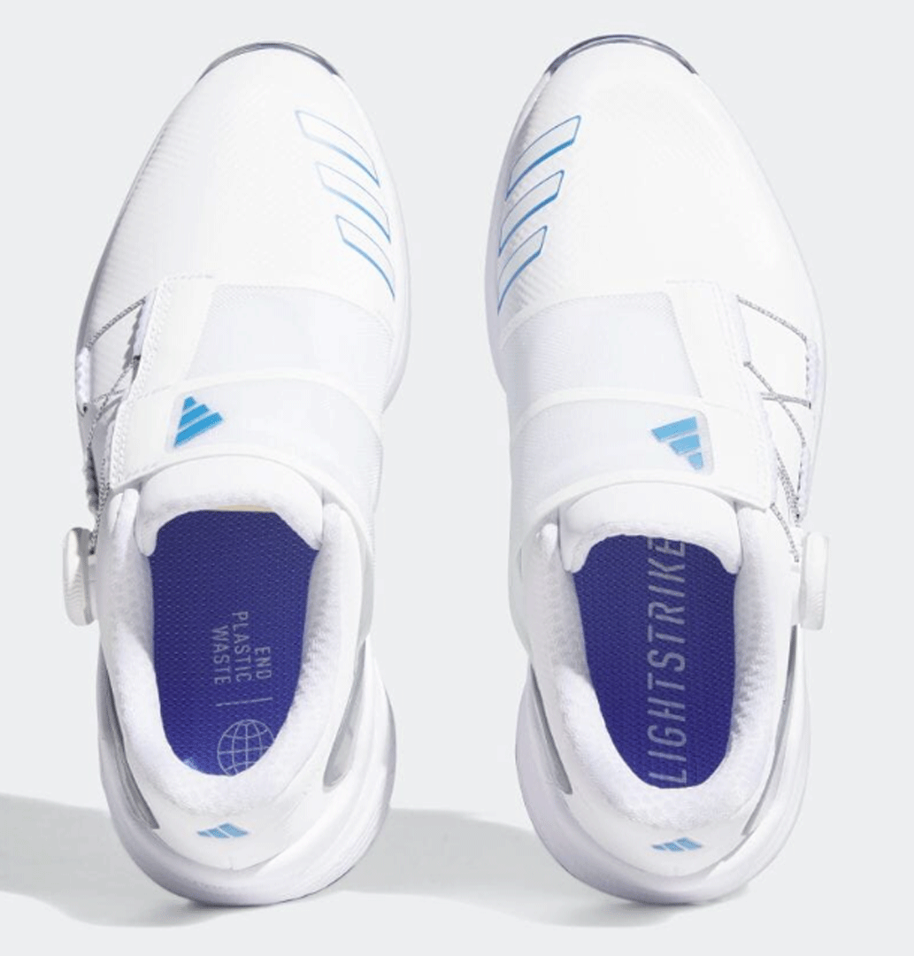  новый товар # Adidas # женский #2023.3#zedoji-23 боа шиповки #GZ2171# белый | голубой Fusion | серебряный #24.5CM#