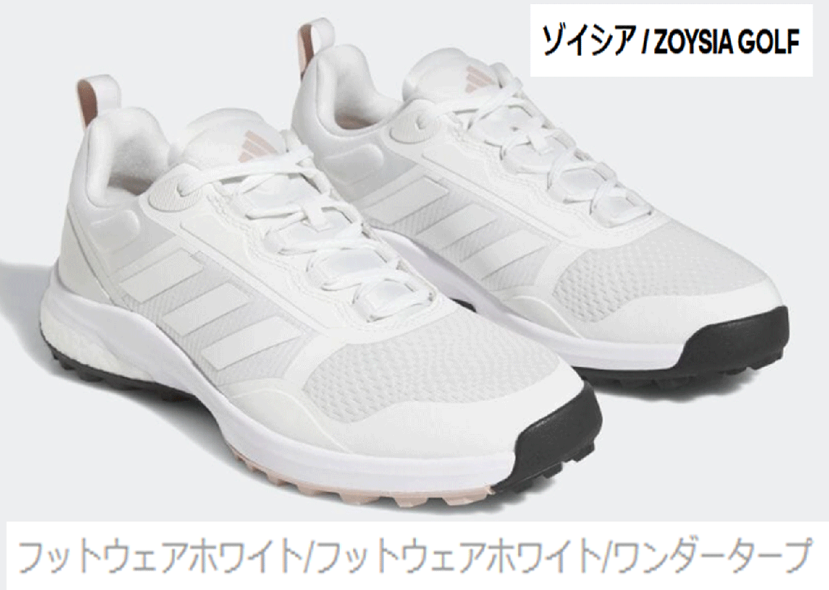 レビュー高評価の商品!の商品をすべて 新品■アディダス■2023.2■ウィメンズ ゾイジア スパイクレス■GV9396■フットウェアホワイト/ホワイト/ワンダータープ■23.0CM■ 23.0cm