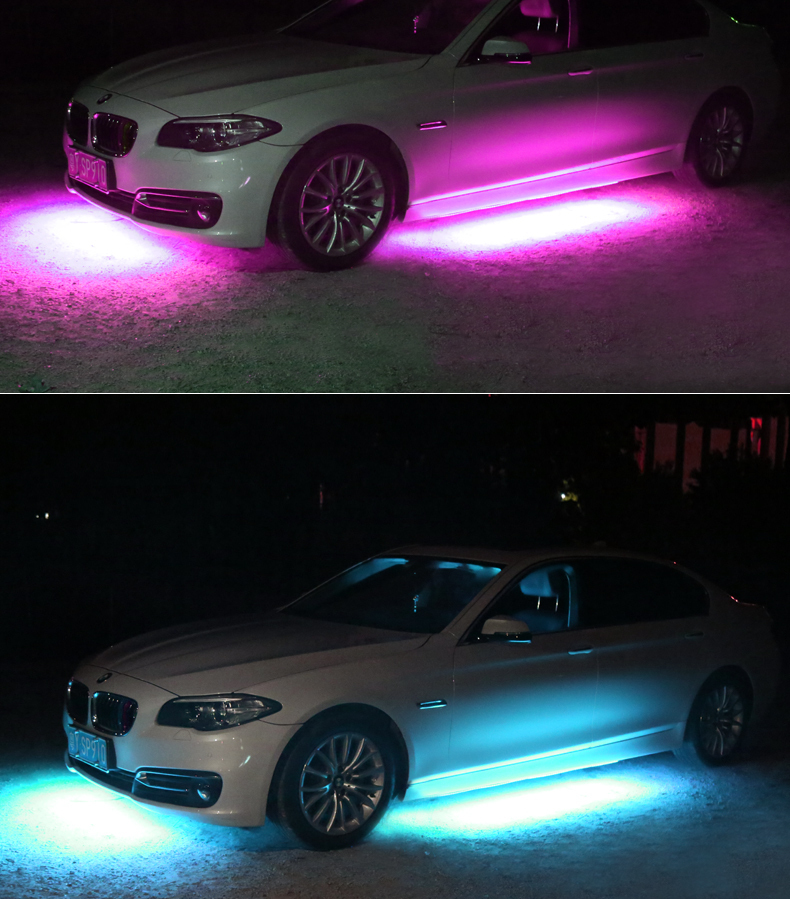 led ブルートゥース　アンダーライト セット LED素子数720　RGB　LEDテープライト サイドシル ドアシル ボディサイド 車 イルミネーション_画像3