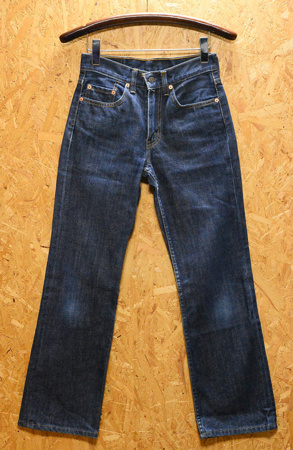  records out of production 1998 year 11 month made Vintage W25 Levi's 553-0301 boots cut length of the legs 71cm