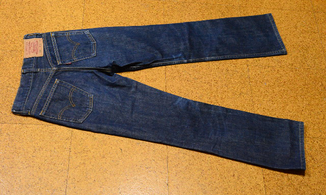  records out of production 1998 year 11 month made Vintage W25 Levi's 553-0301 boots cut length of the legs 71cm