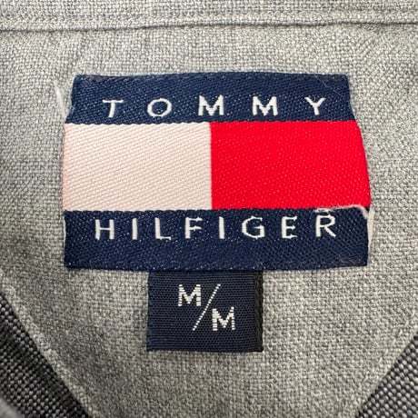 NC400ね@ TOMMY HILFIGER 90s ビックストライプ 長袖シャツ メンズ Mサイズ　　0.5_画像9