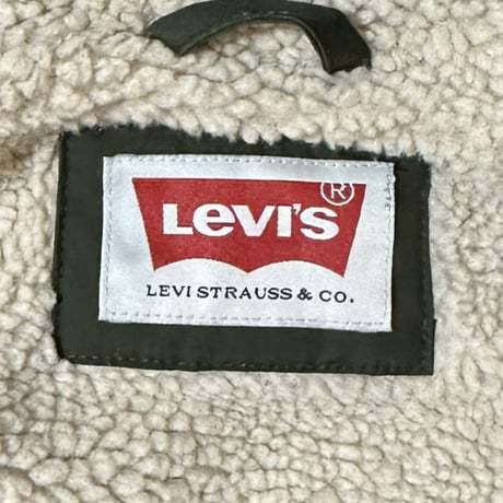 TC33さ@ LEVI’S Aランク 美品 裏ボア フリース モッズコート アウター メンズ Lサイズ_画像9