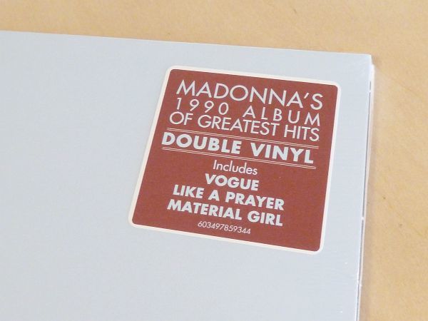 未開封 マドンナ ベスト The Immaculate Collection 見開きジャケ仕様2枚組LP Madonna Like A Virgin Prayer Vogue Holiday Material Girl_画像6
