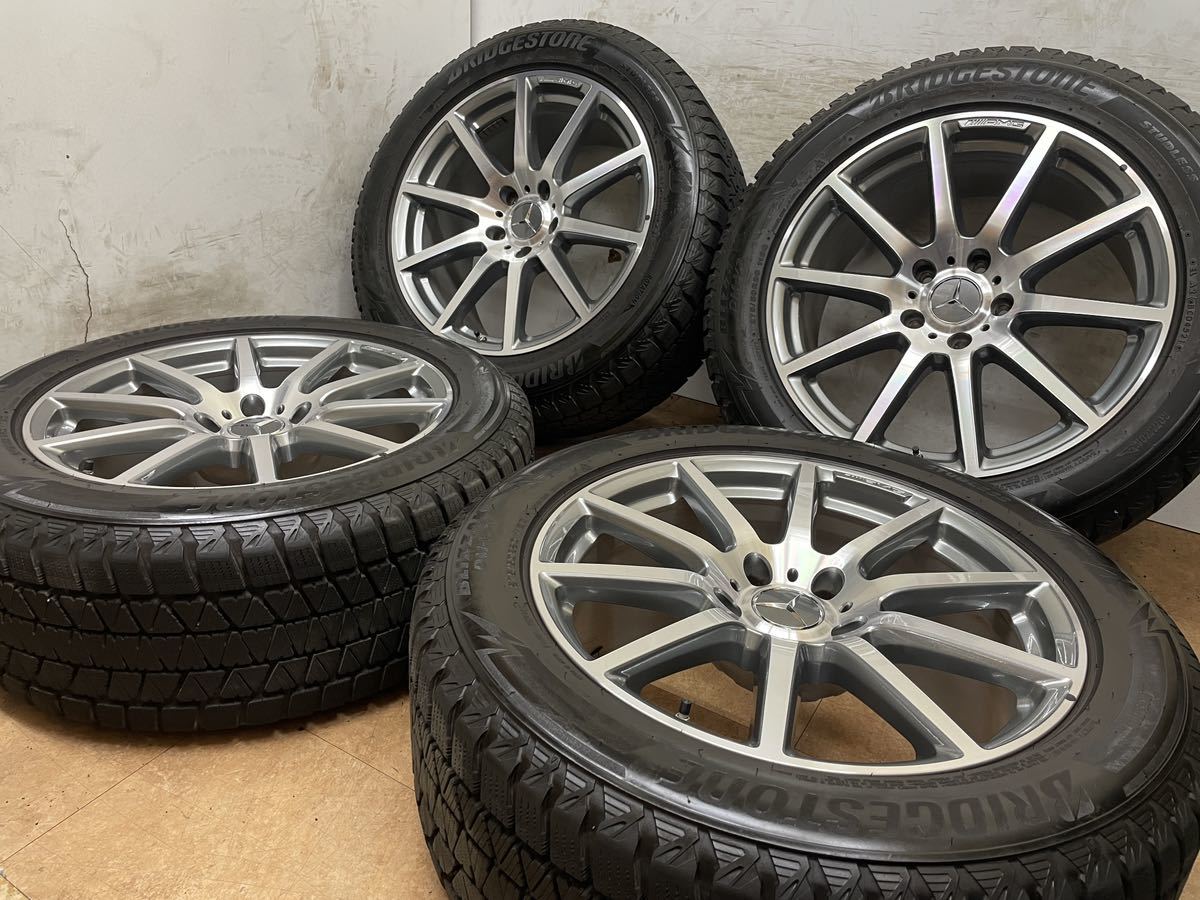 美品！ベンツ AMG Gクラス W463 G63 純正 20インチ 9.5J +35 PCD130 ブリヂストン ブリザック DM-V3 275/50R20 G55 G63 G320 G350 G500 4本_画像1