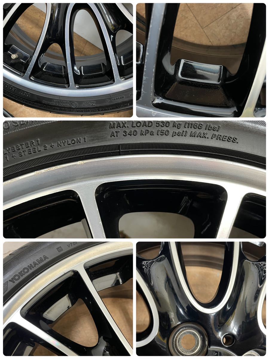 送料無料！BMW MINI JOHN COOPER WORKS 純正 18インチ 7J +52 PCD100 4H ヨコハマ 205/40R18 ミニクーパー R50 R56_画像9