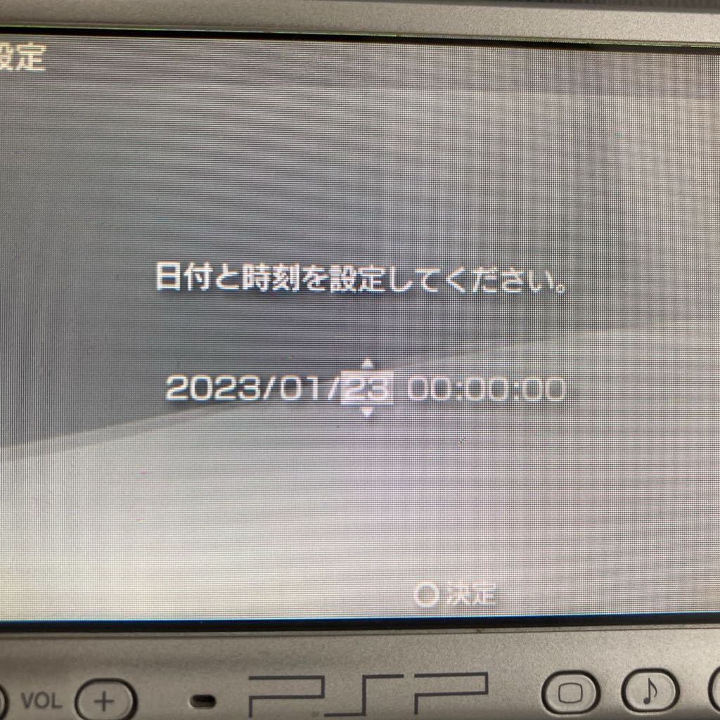 動作 SONY ソニー PSP プレイステーションポータブル ミスティックシルバー PSP-3000 外箱付 説明書付 バッテリー付 h2w77_画像9