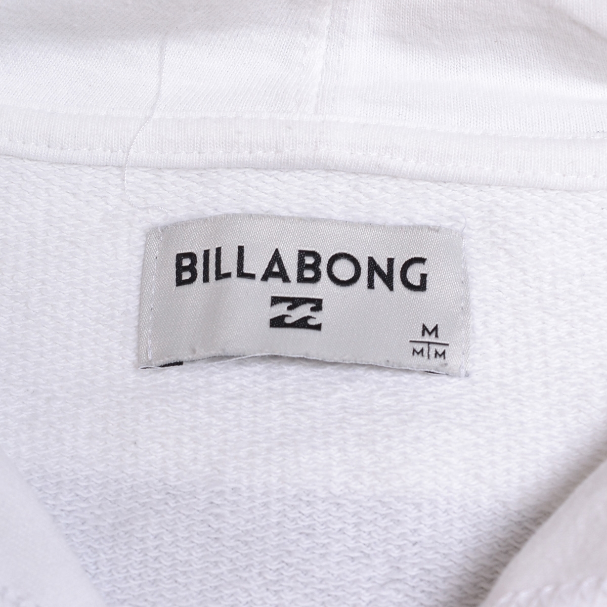 〇496236 BILLABONG ビラボン ◯スウェットパーカー 長袖 サイズM メンズ ホワイト_画像6