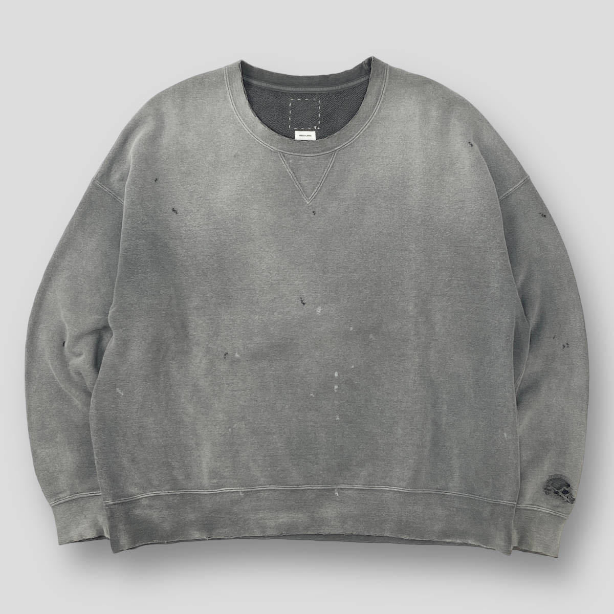 visvim / ビズビム 22AW AMPLUS SB SWEAT L/S CRASH アンプラス スウェット クラッシュ  0122205010014 3 SSM2963 GREY グレー