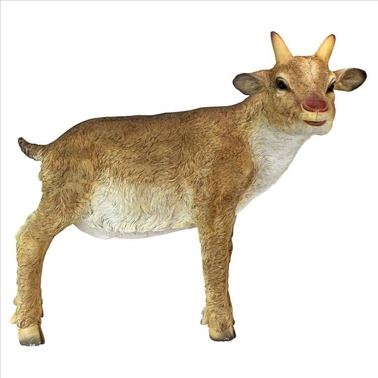 いたずら好きなビリーというヤギ彫像山羊のフィギュア彫刻動物庭園エクステリア ガーデン芝生アクセント輸入品_画像3