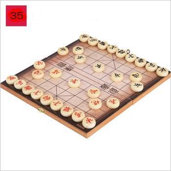  China shogi * из дерева. ..( автомобиль nchi-) комплект 6734-35