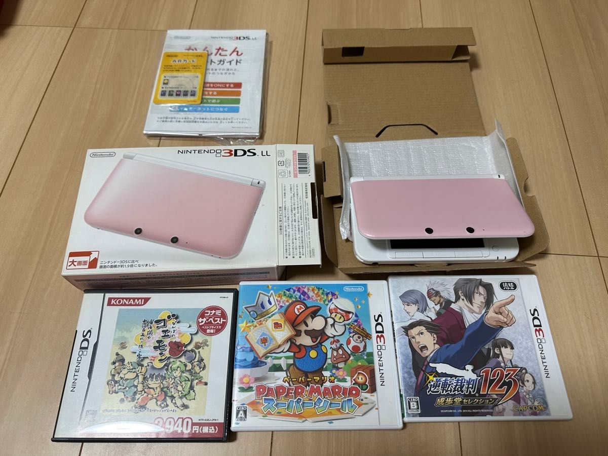 ニンテンドー3DSLL本体 ピンク ホワイト 3DSソフトまとめ｜Yahoo