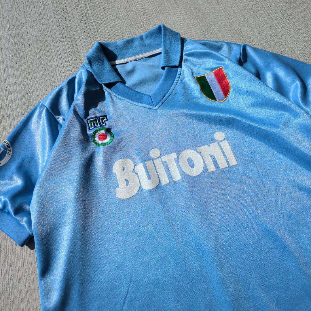 87/88 Serie A SSC NAPOLI ナポリ ユニフォーム calcio Soccer jersey uniform マラドーナ maradona vintage 古着　サッカー_画像2