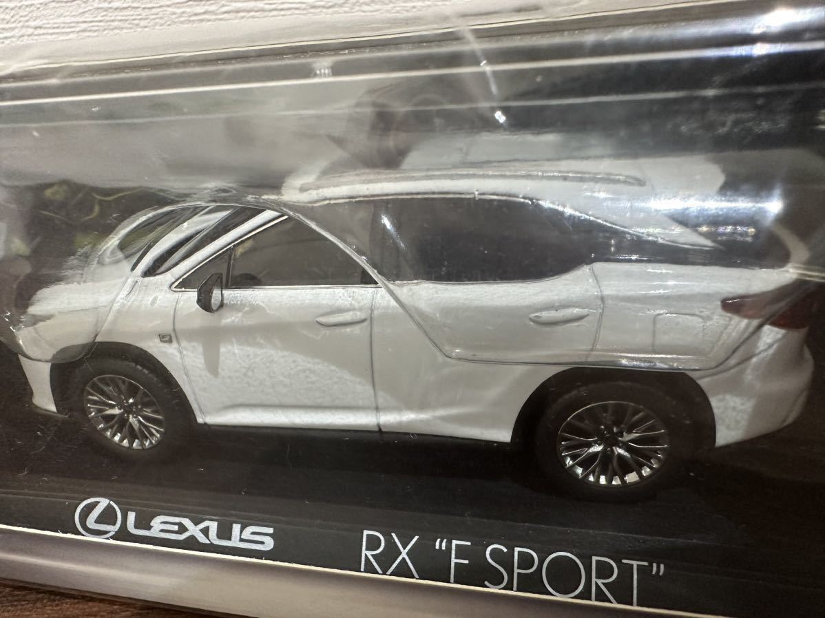 レクサス RX ミニカー 1/43 200t Ｆスポーツ 京商 Kyosho F SPORT ホワイトノーヴァ ガラスフレークの画像6