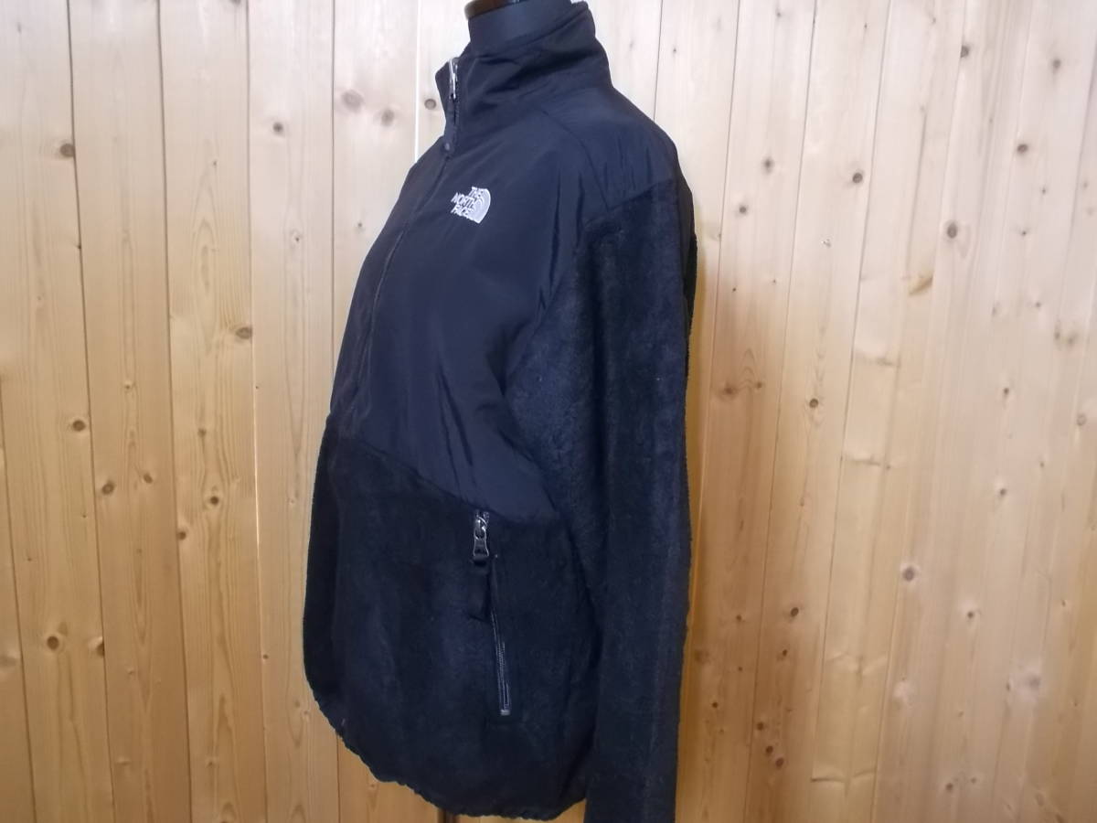 e103◆THE NORTH FACE フリースジャケット◆BOYS Lサイズ 黒色 ポーラテック 海外モデル ノースフェイス フリース デナリ ZIP IN ZIP対応6A_画像3