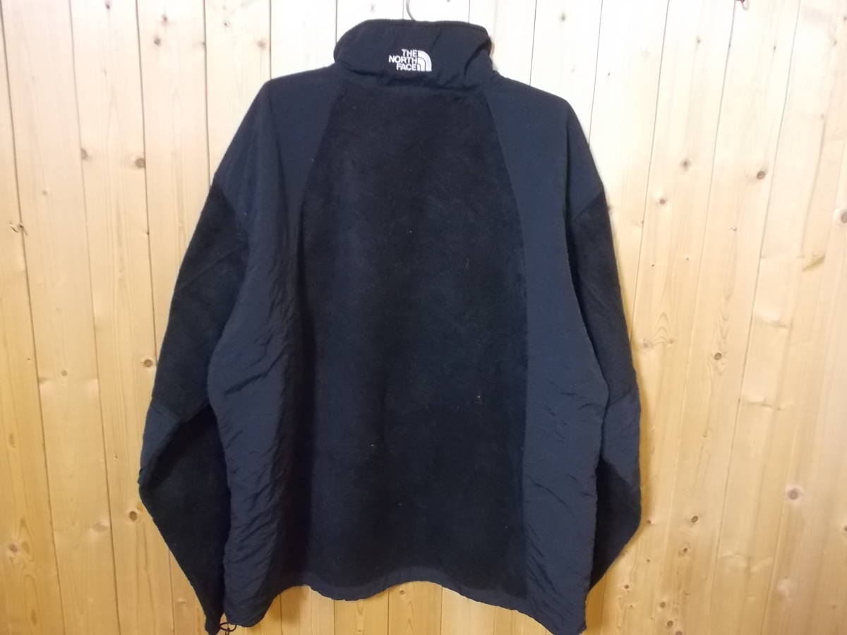 e113◆THE NORTH FACE フリースジャケット◆メンズXXL 90年代 古着 ビンテージ 大きいサイズ 黒色 メキシコ製 ノースフェイス 6A_画像3