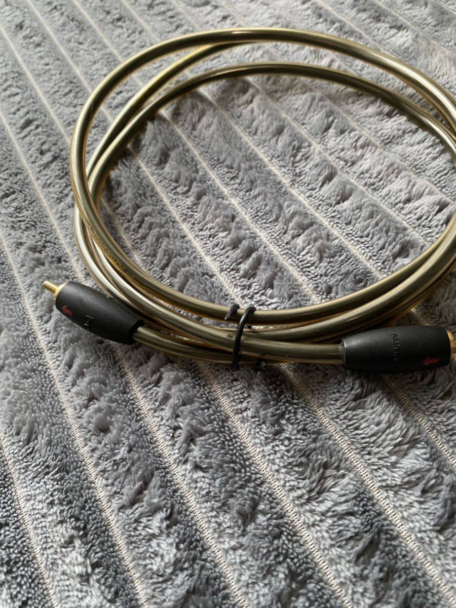 AudioQuest CinemaQuest ALPHA SNAKE AUDIO Interconnect SOLID Long GRAIN COOPER Symmetrical conductor 単線ケーブル　中古品_画像1