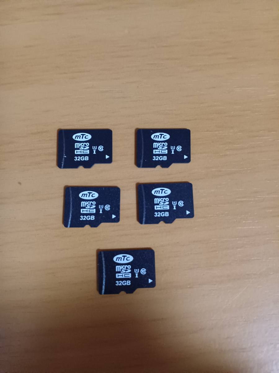 microSD 32GB 5枚／SDHC／送料63円／マイクロSDカード／中古【商品説明欄必読】_画像1