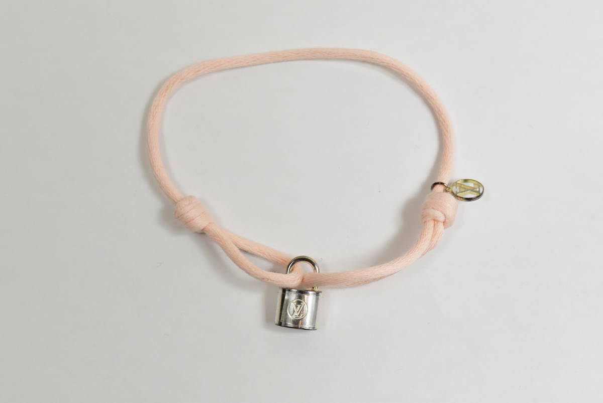  beautiful goods LOUIS VUITTON Louis Vuitton bracele Sv925 silver lock ito pink 