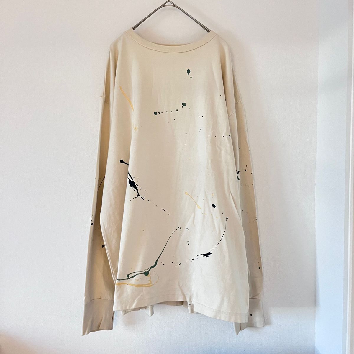 〈6（roku）〉DRIPPING LONG SLEEVE PULLOVER カットソー　ロンT