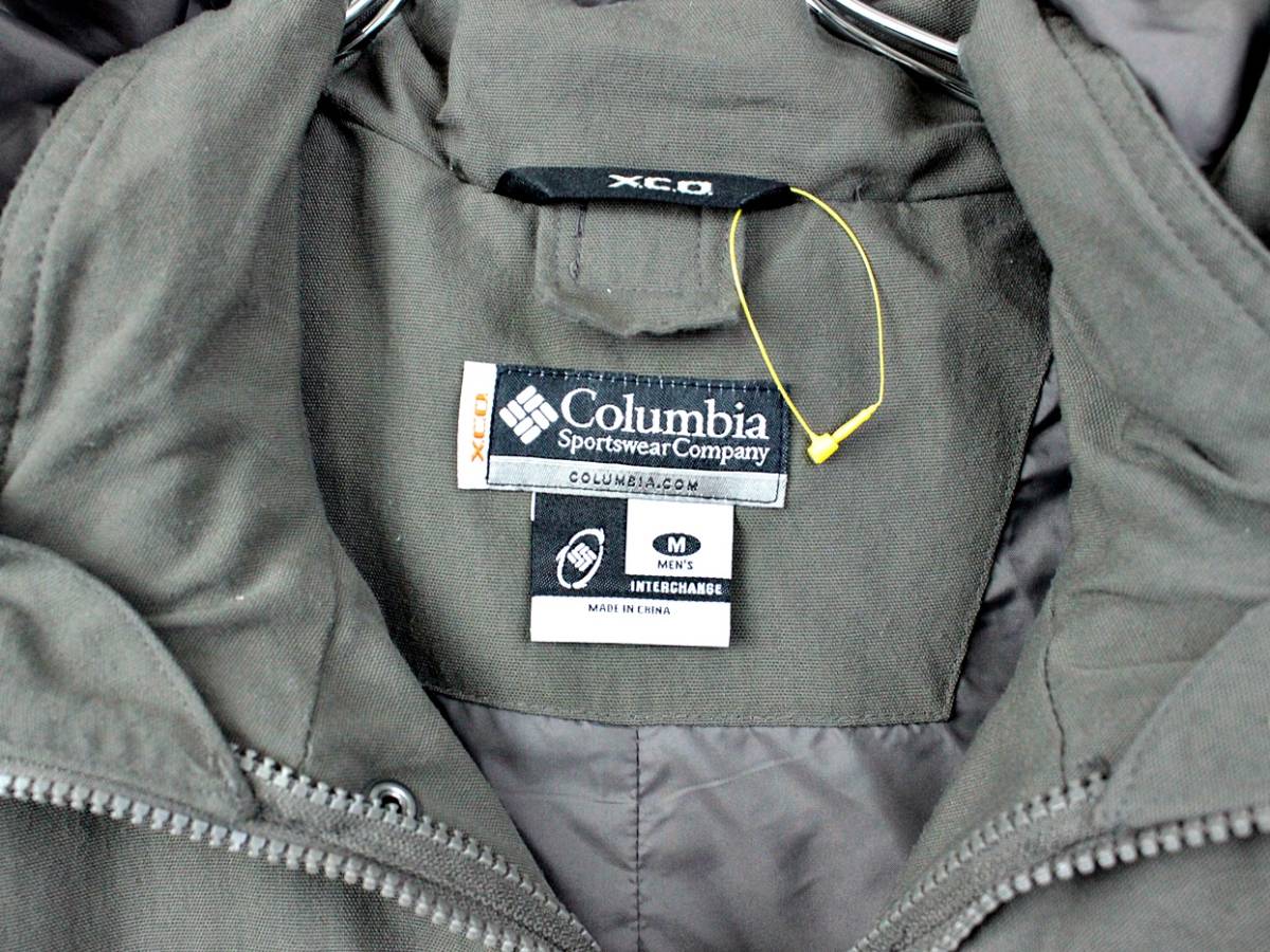 O042　コロンビア　Columbia　XCO　フーディージャケット　ナイロンジャケット　カーキ　サイズM　メンズ　アウトドア_画像4
