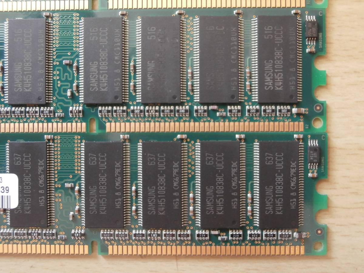 DDR 400 PC3200 CL3 184Pin 512MB×4枚セット SAMSUNGチップ デスクトップ用メモリ_画像6