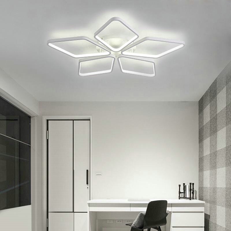 大特価　LEDシーリングライト 天井照明 リビング 寝室照明 菱形 五環 オシャレ