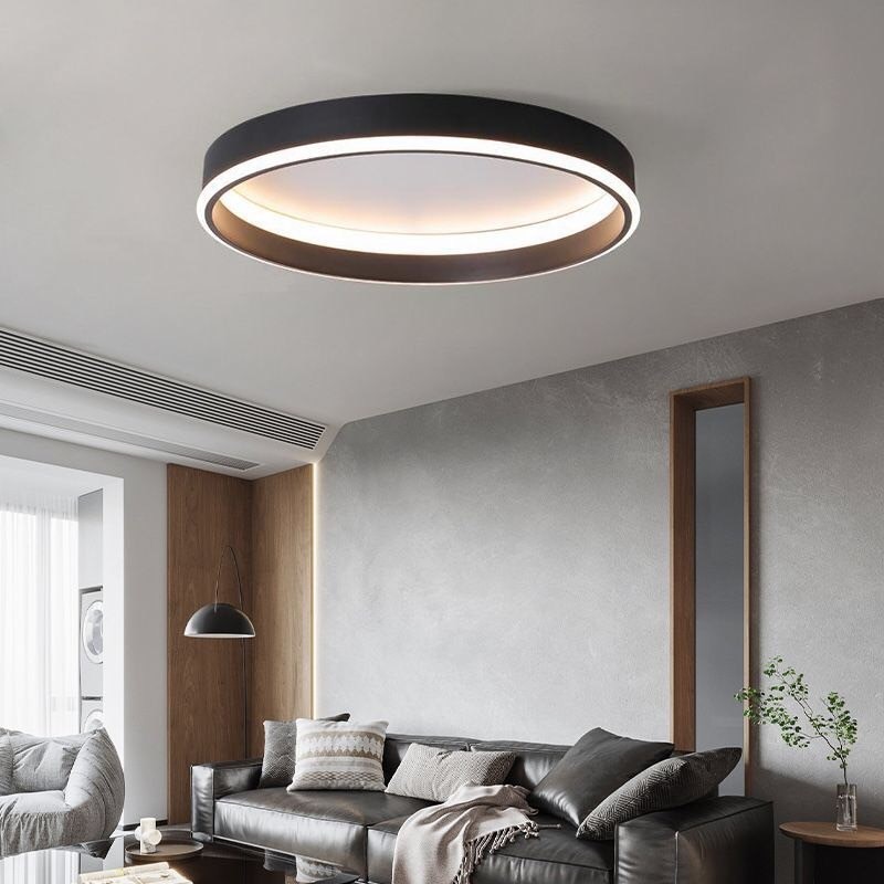 大特価　LEDシーリングライト 天井ランプ 玄関 ダイニング シンプル 円形/黒色