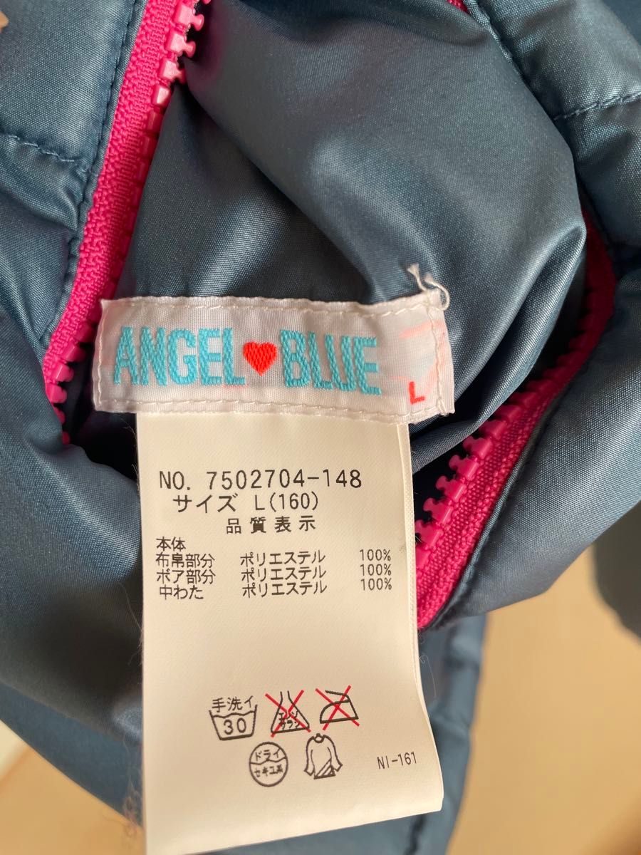 【美品】ANGEL BLUE　エンジェルブルー ジャケット ジャンパー　160 L アウター リバーシブル