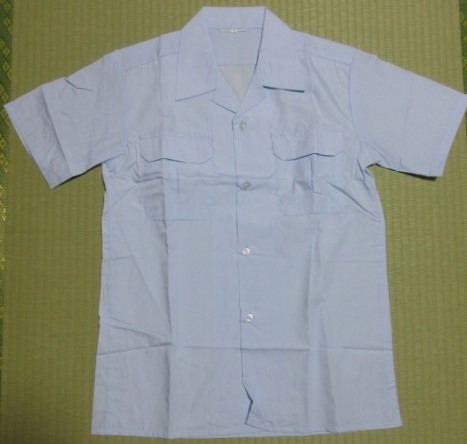 名古屋交通局２　開襟半袖シャツ １号 平成　薄い青_画像1