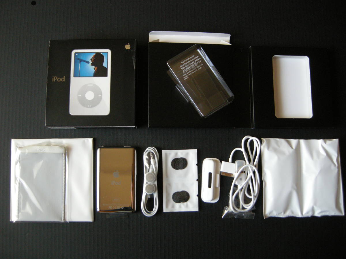 Apple/Mac 「iPod 30GB WHITE PA148J/A」(元箱・本体・ケース・イヤフォン・USB2.0ケーブル付属/未使用新品)_画像10