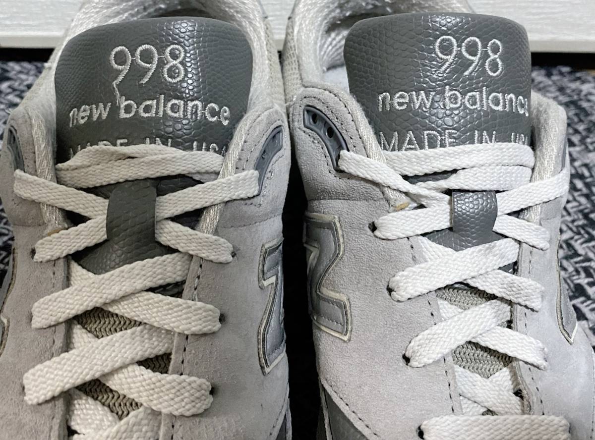 定価37,400円New BalanceニューバランスM998 ENCAP+ABZORB搭載 MADE in USA スニーカー28cmグレー996 1400_画像3