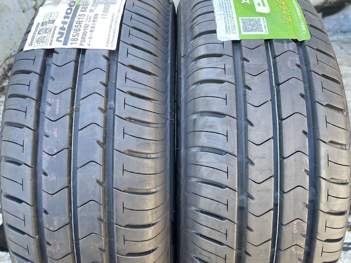 未使用品！B.S ECOPIA NH100C 185/65R15 2本 2019年 49週の画像1